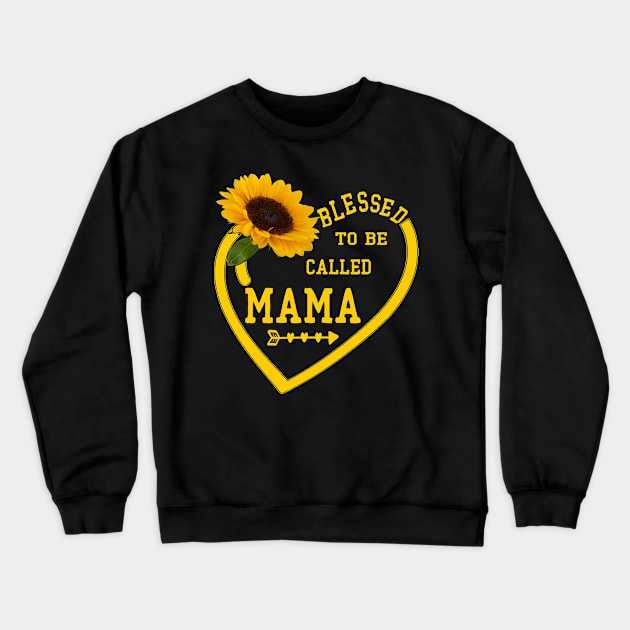 blessed to be called mama Crewneck Sweatshirt by Leosit